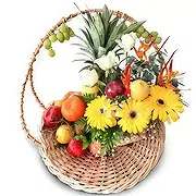 Terre Rouge online Florist - Fruit Case Bouquet