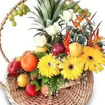 Terre Rouge flowers  -  Fruit Case Flower Bouquet/Arrangement