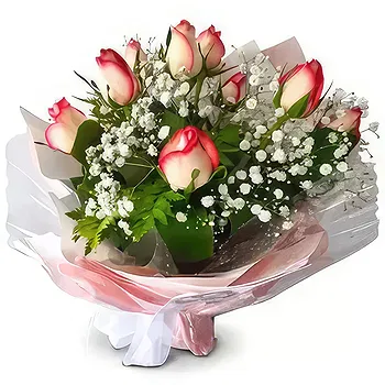 Mauritius flowers  -  Lush Soft Pink Roses Flower Delivery
