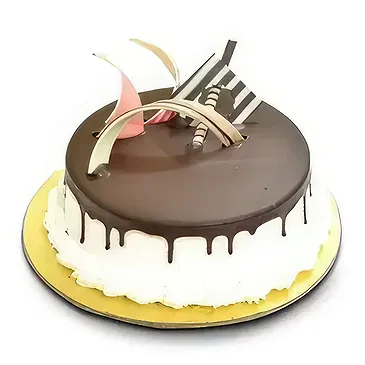 El Balyana flowers  -  Round Shaped Vanilla chocolate Cake Flower Bouquet/Arrangement