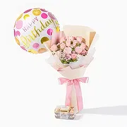 Jakarta Online Blumenhändler - Süßes Rouge Blumenstrauß