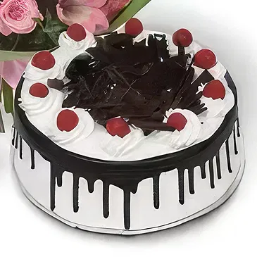 fiorista fiori di Jakarta- Torta E Mazzo Di Fiori Misti Bouquet floreale