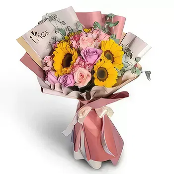 Honduras flowers  -  Warm Sunset Bouquet Flower Delivery