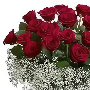 Bonilla flowers  -  Impressive Red Blooms Flower Bouquet/Arrangement