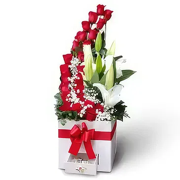 Intibucá blomster- Dramatisk blanding Blomsterarrangementer bukett