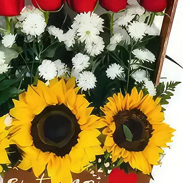 Calpules No. 2 blomster- Klassisk rød Blomst buket/Arrangement