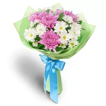 Kravino flowers  -  White & Pink Joy Flower Delivery