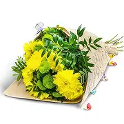 בובוראצ'י חנות פרחים באינטרנט - פנינים צהובות זר פרחים