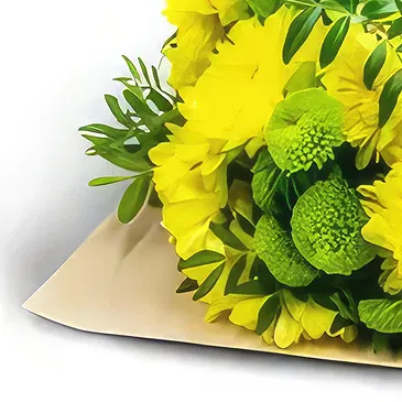 Bogdanica blomster- Gule perler Blomsterarrangementer bukett
