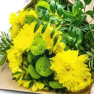 Bogdanica blomster- Gule perler Blomsterarrangementer bukett