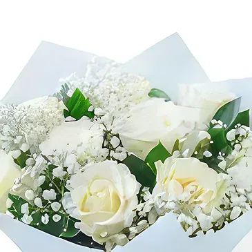 Bogdanica Blumen Florist- Weißes Thema Bouquet/Blumenschmuck