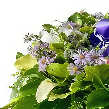 Nakorotubu blommor- Tyst grön Bukett/blomsterarrangemang