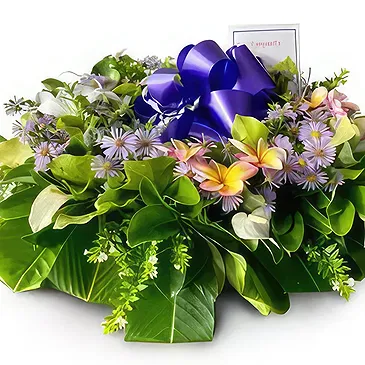 Nakorotubu blommor- Tyst grön Bukett/blomsterarrangemang