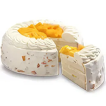 Batac cvijeća- Žuta torta Cvijet Isporuke