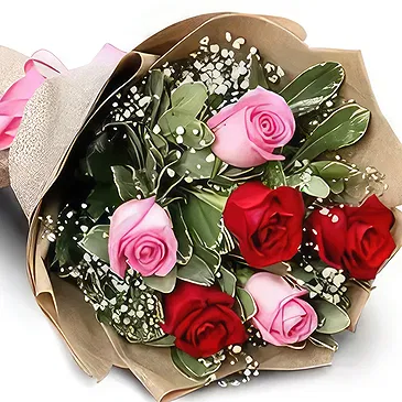 Buangkok flowers  -  Red & Pink Theme Flower Bouquet/Arrangement