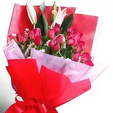fleuriste fleurs de Looc- Tranche rose Bouquet/Arrangement floral