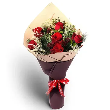 Buangkok flowers  -  Classic Christmas Rose Bunch Flower Bouquet/Arrangement