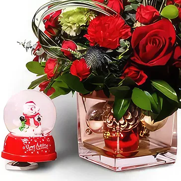 Buangkok flowers  -  Xmas Musical Present Flower Bouquet/Arrangement