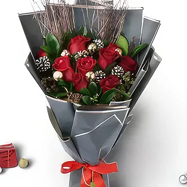 Buangkok flowers  -  Rosy Wishes Flower Bouquet/Arrangement