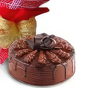 Mandaue bunga- Pita Coklat Rangkaian bunga karangan bunga