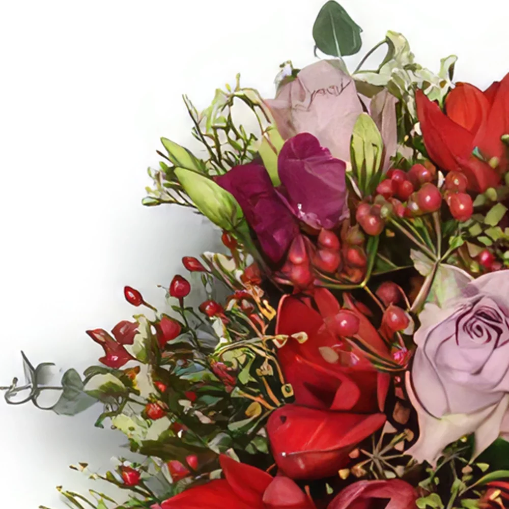 fleuriste fleurs de Liechtenstein- Ensemble Romantique Bouquet/Arrangement floral