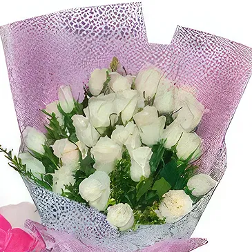 fleuriste fleurs de Bangui- Blanc fantaisie Bouquet/Arrangement floral