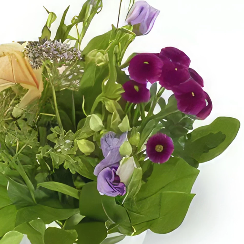 Trondheim kukat- Jumalallinen violetti aprikoosi Kukka kukkakimppu