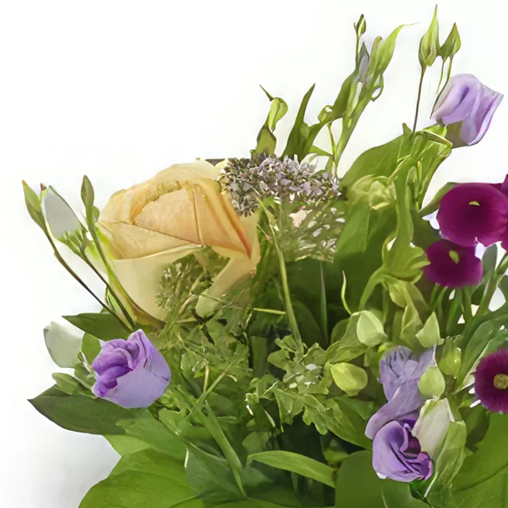Trondheim kukat- Jumalallinen violetti aprikoosi Kukka kukkakimppu