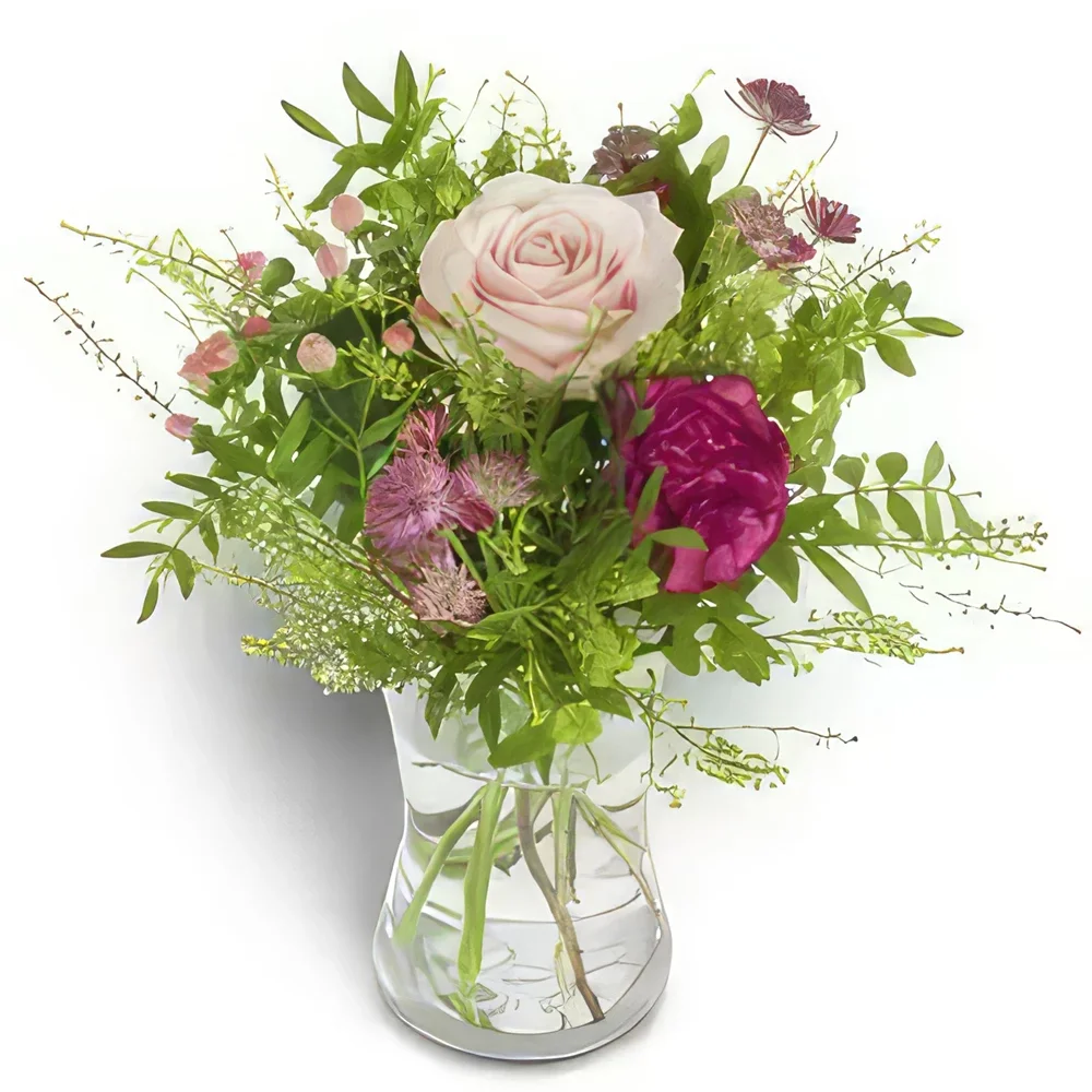 بائع زهور أوسلو- تزهر الوردي المجيد باقة الزهور
