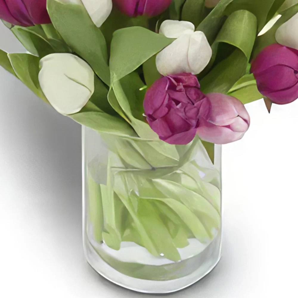 ดอกไม้ ออสโล - สีชมพูกลีบบัว ช่อดอกไม้/การจัดวางดอกไม้