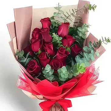 Buangkok flowers  -   Red Ribbon Flower Bouquet/Arrangement