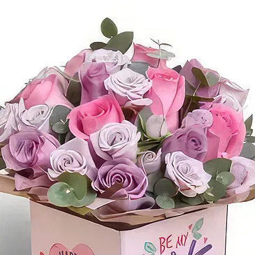 Buangkok flowers  -  Pink& Purple Flower Bouquet/Arrangement