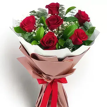 Buangkok flowers  -  Bold Red Flower Bouquet/Arrangement