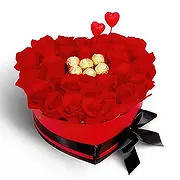 Little Bay online Florist - Valentine Luxury Box Bouquet
