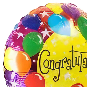 fleuriste fleurs de Tuzi- Félicitations Ballon Bouquet/Arrangement floral
