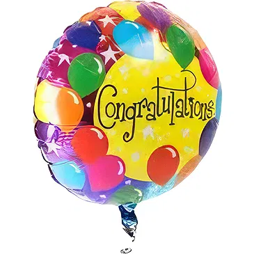 fleuriste fleurs de Tuzi- Félicitations Ballon Bouquet/Arrangement floral