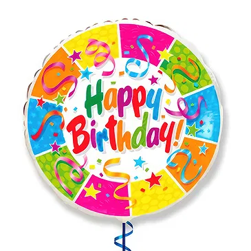 fleuriste fleurs de Tuzi- Joyeux Anniversaire Ballon Bouquet/Arrangement floral