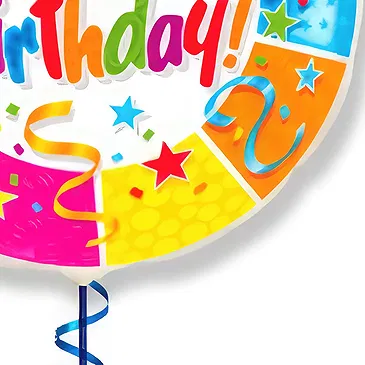 fleuriste fleurs de Tuzi- Joyeux Anniversaire Ballon Bouquet/Arrangement floral