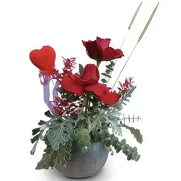 Adma flowers  -  Triple the love Flower Bouquet/Arrangement