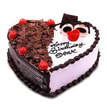 Rājbirāj flowers  -  Sweet Heart Cake Flower Bouquet/Arrangement
