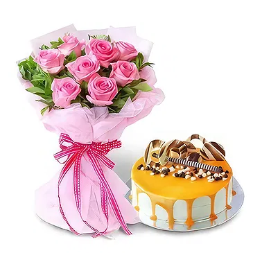 Mankhan flowers  -  Pretty Pinks Flower Bouquet/Arrangement