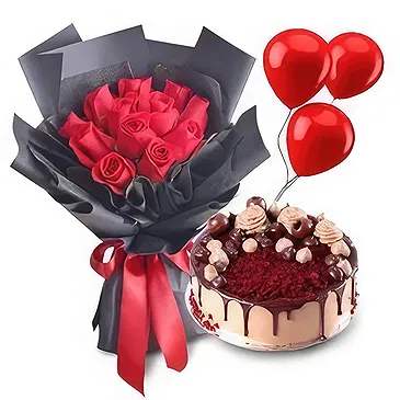 Mankhan flowers  -  Deep Love Flower Bouquet/Arrangement