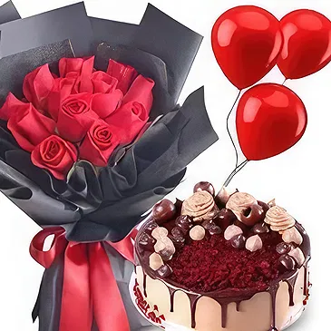 Mankhan flowers  -  Deep Love Flower Bouquet/Arrangement