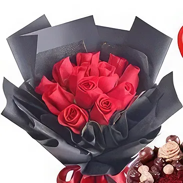 Mankhan flowers  -  Deep Love Flower Bouquet/Arrangement
