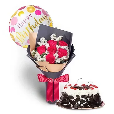 Mankhan flowers  -  Birthday Bash Flower Bouquet/Arrangement