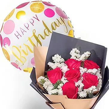 Mankhan flowers  -  Birthday Bash Flower Bouquet/Arrangement