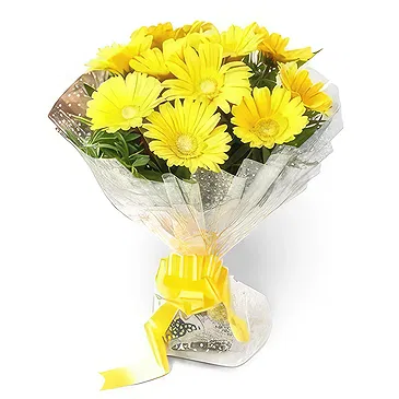 Nepal flowers  -  Bright Yellow Flower Bouquet/Arrangement