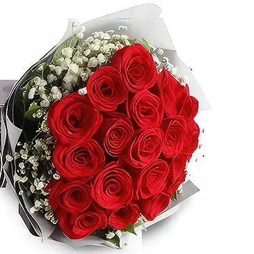 Nepal flowers  -  Valentine Roses Flower Bouquet/Arrangement