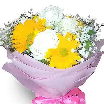 Chhededaha blomster- Lykke Blomsterarrangementer bukett