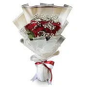 Nepal online Florist - Deep Red Bouquet